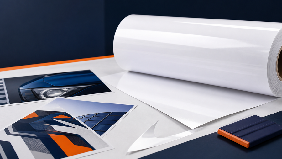 Printable vinyl roll and outdoor decal samples for MaxDecals USA guide
