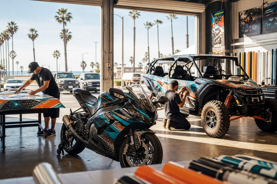 Southern California decal shop creating motorcycle and UTV graphics